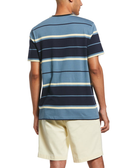 Yarn Dye Stripe Shirt (Bluestone) 