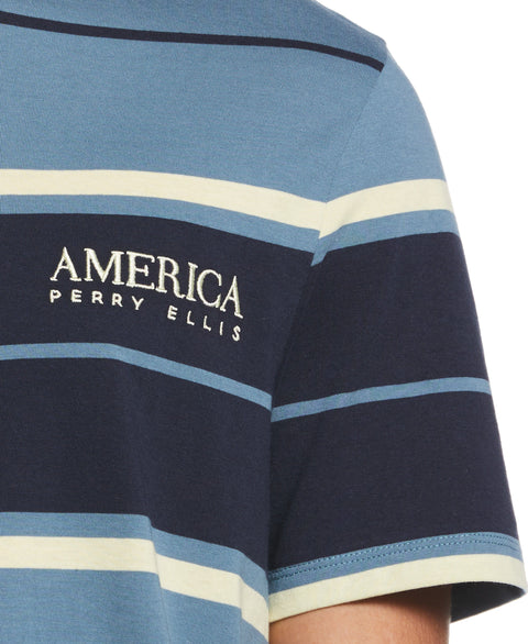 Yarn Dye Stripe Shirt (Bluestone) 