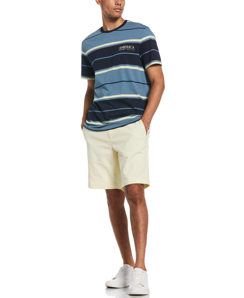 Yarn Dye Stripe Shirt (Bluestone) 
