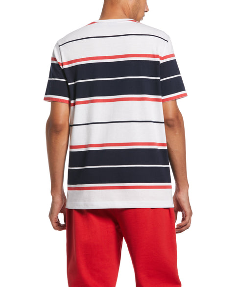 Yarn Dye Stripe Shirt (Bright White) 
