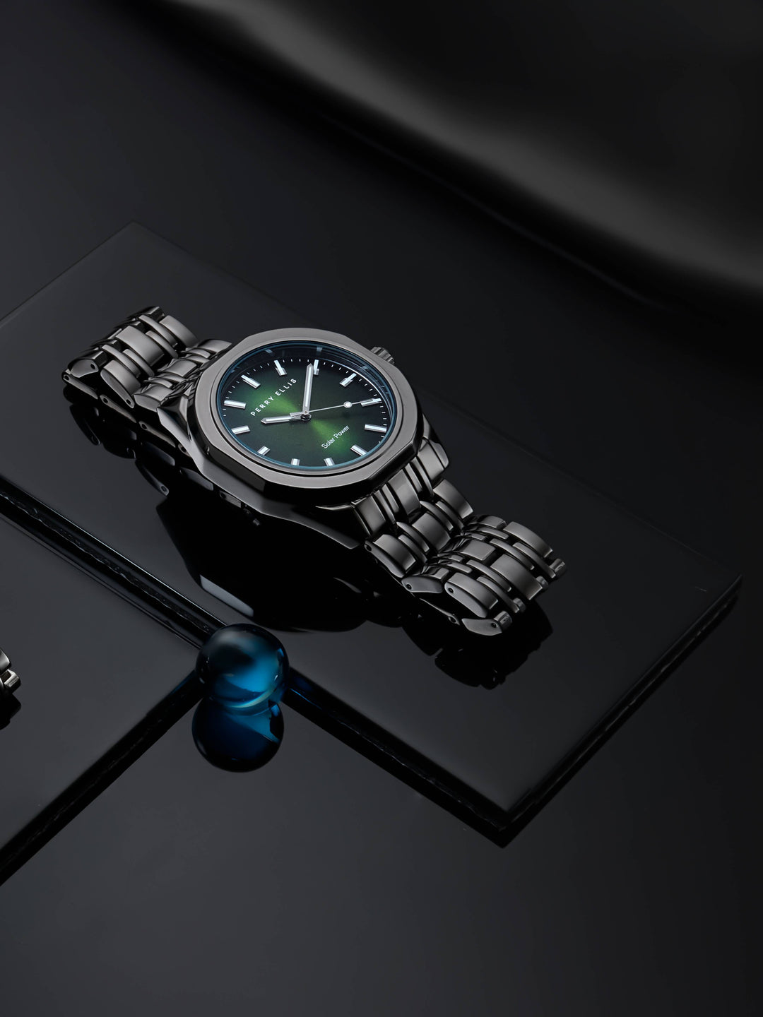 Perry Ellis 42mm Solar Powered Bracelet Watch