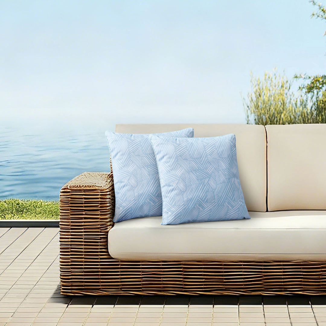 Veronique Blue 18" x 18" Outdoor Pillows (2pk)