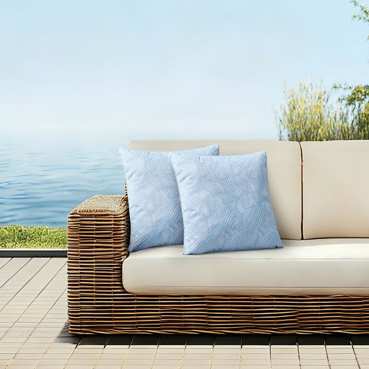 Veronique Blue 18" x 18" Outdoor Pillows (2pk)