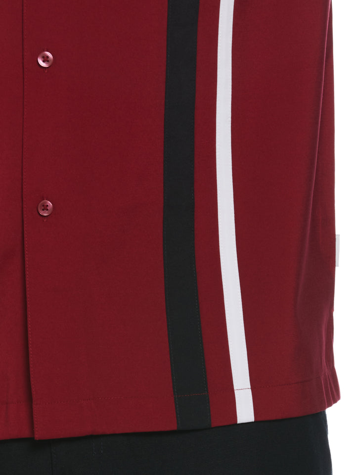 Camp Collar Retro Panel Shirt (Biking Red) 