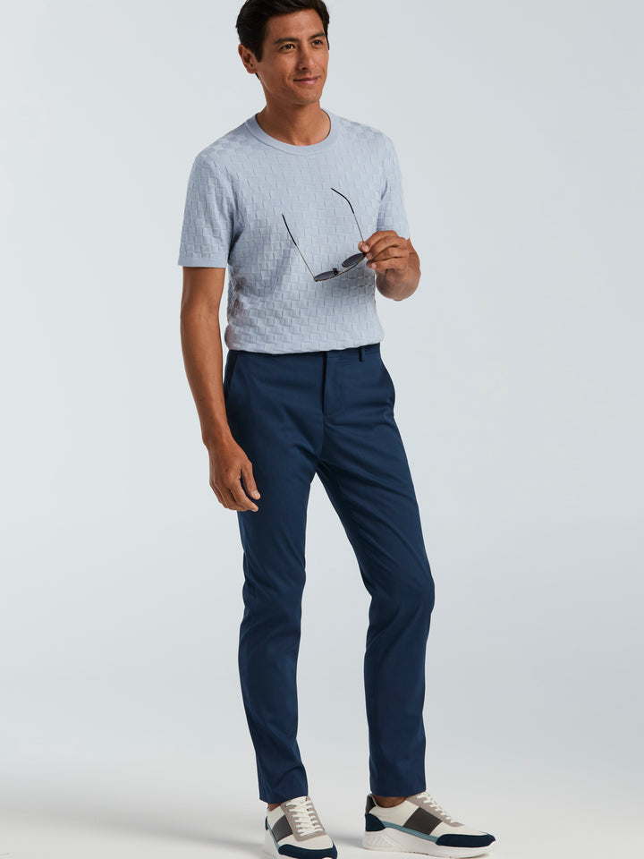 Slim Fit Water Resistant Tech Suit Pant (Azure) 