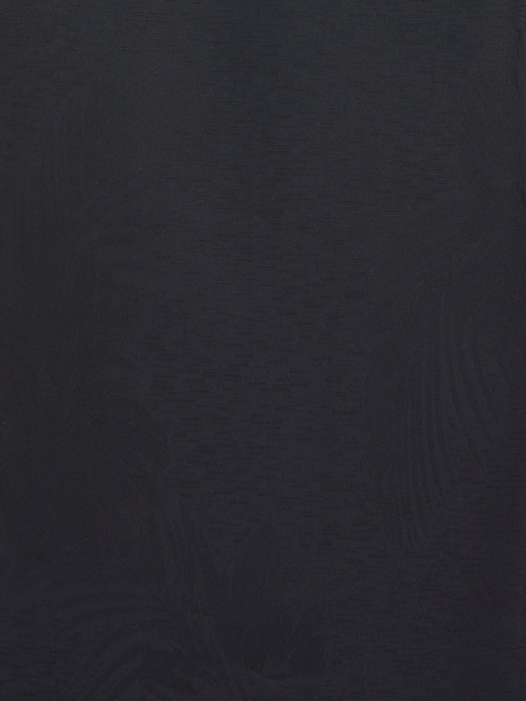 Two-Tone One Pocket Floral Print Shirt (Jet Black) 