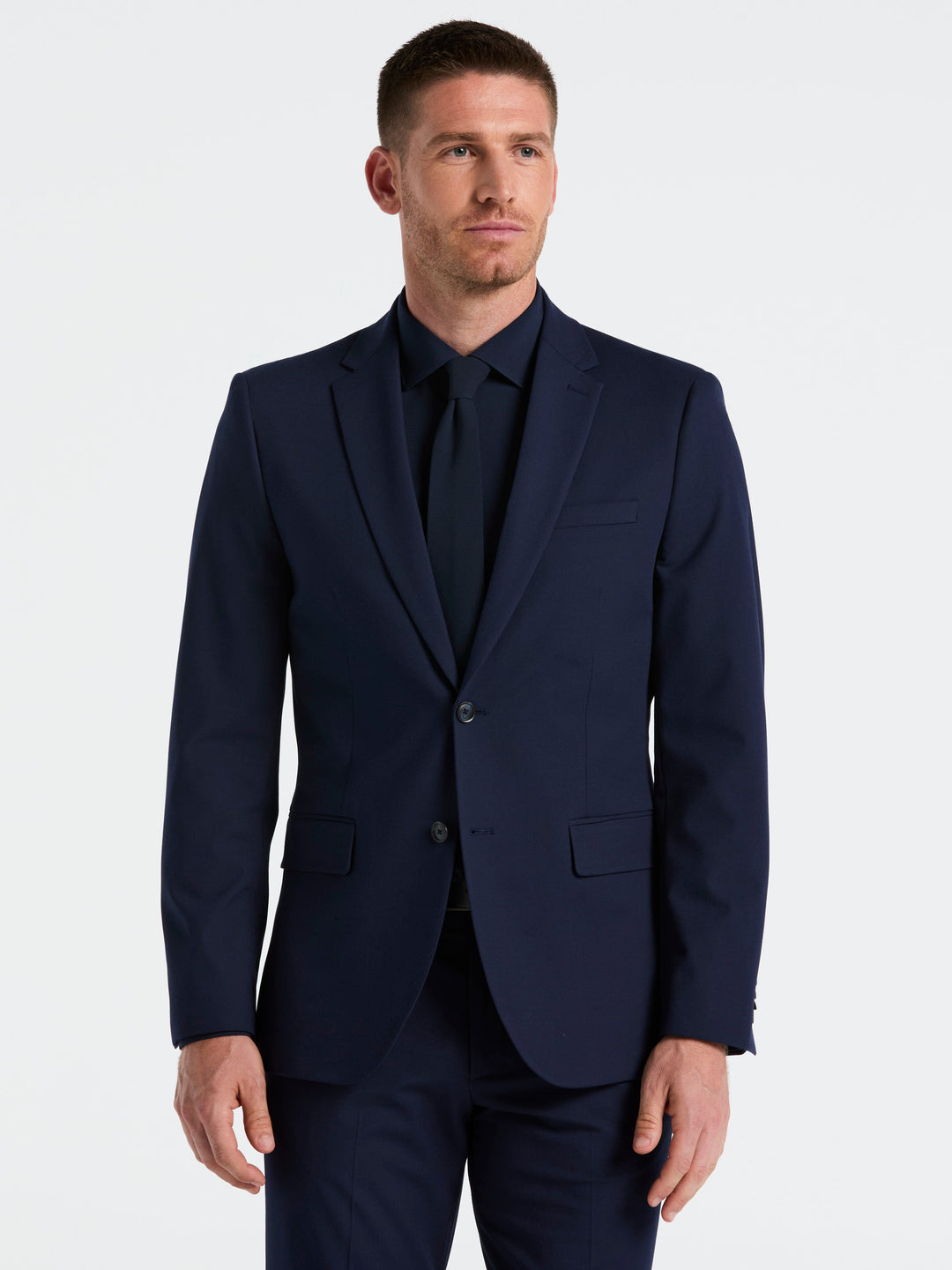 Dobby Louis Slim Fit Suit Jacket (Navy) 