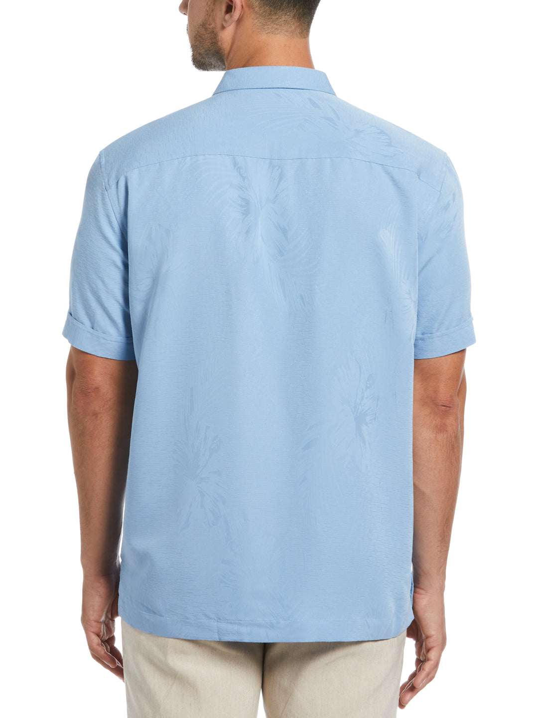 Two-Tone One Pocket Floral Print Shirt (Allure) 