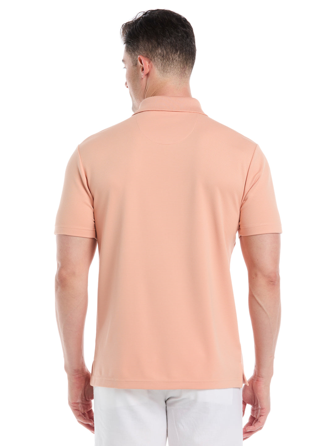 Wicking Ottoman Golf Polo Shirt (Dusty Coral) 