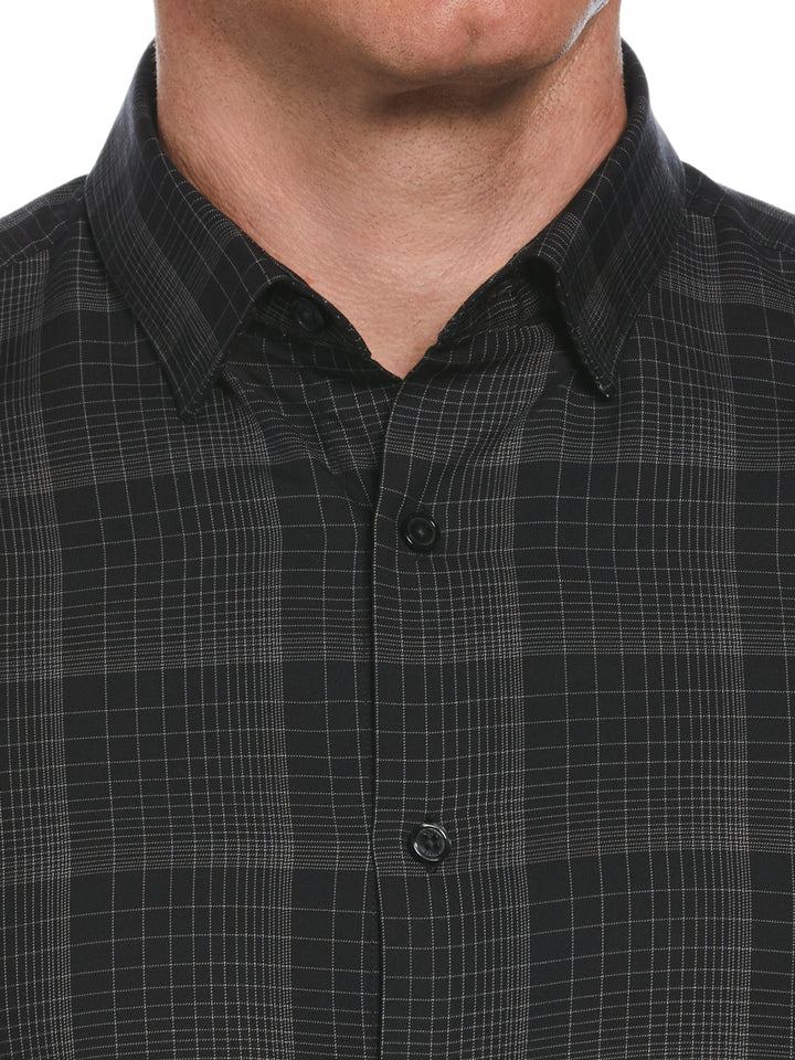 Twill Checkered Button Down Shirt (Night Owl) 