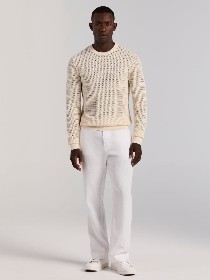 Cotton Crew Neck Sweater (Birch) 