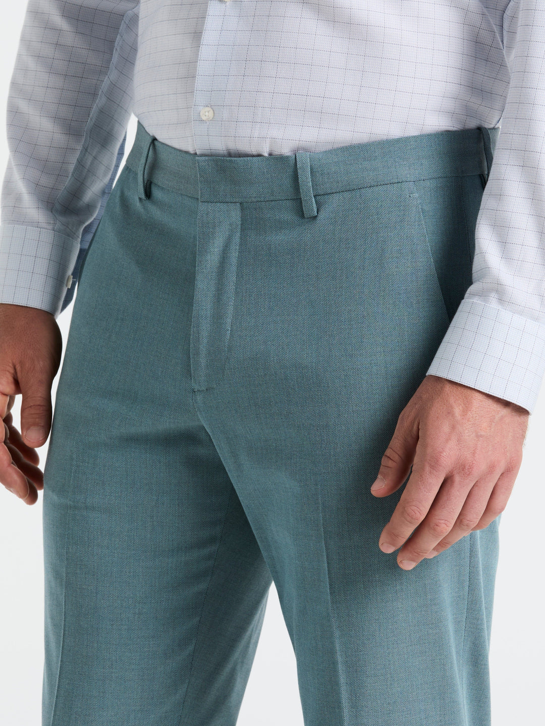 Dobby Louis Slim Fit Suit Pants (Reef Waters) 