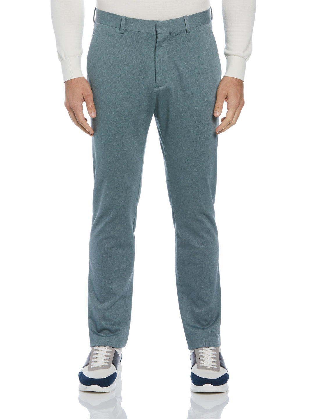 Smart Knit Two Tone Slim Fit Suit Pants (Goblin Blue) 