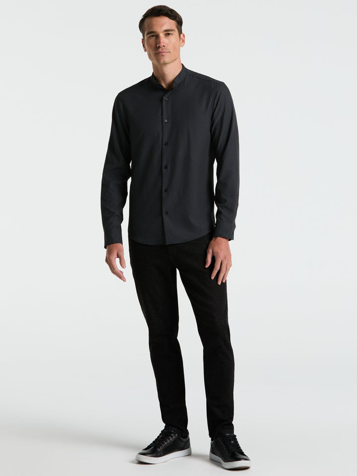 Hex Geo Print Shirt (Black) 