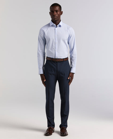 Dobby Louis Slim Fit Suit Pants (Total Eclipse) 