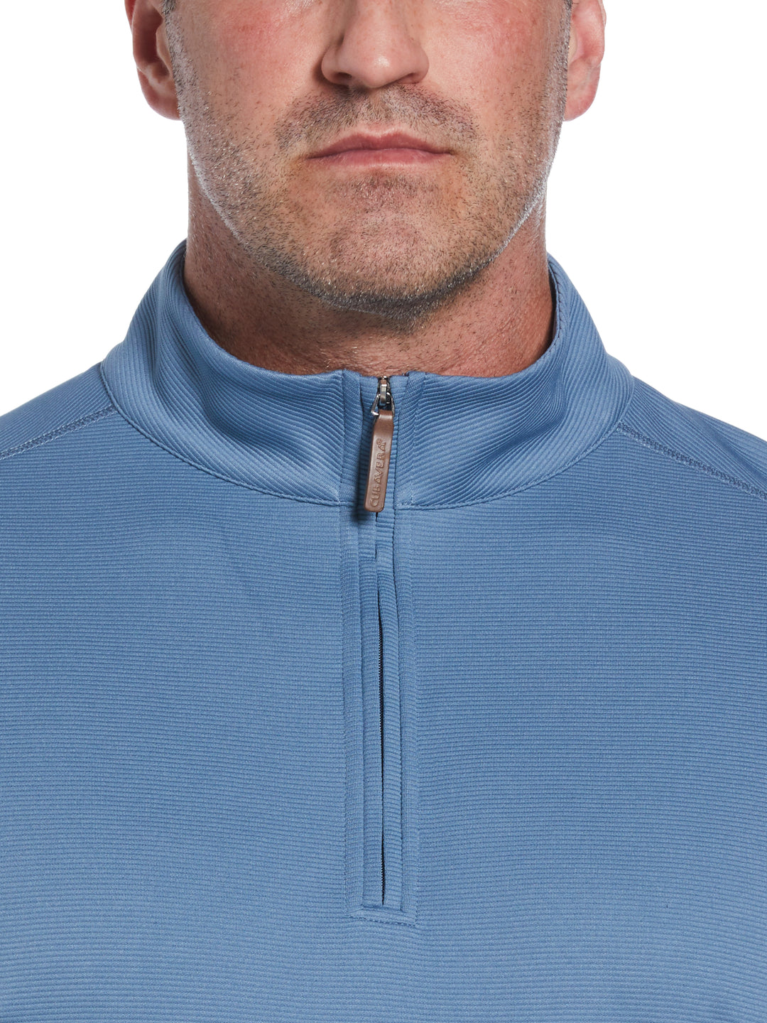 Big & Tall 1/4 Zip Long Sleeve Sweater (Captains Blue) 
