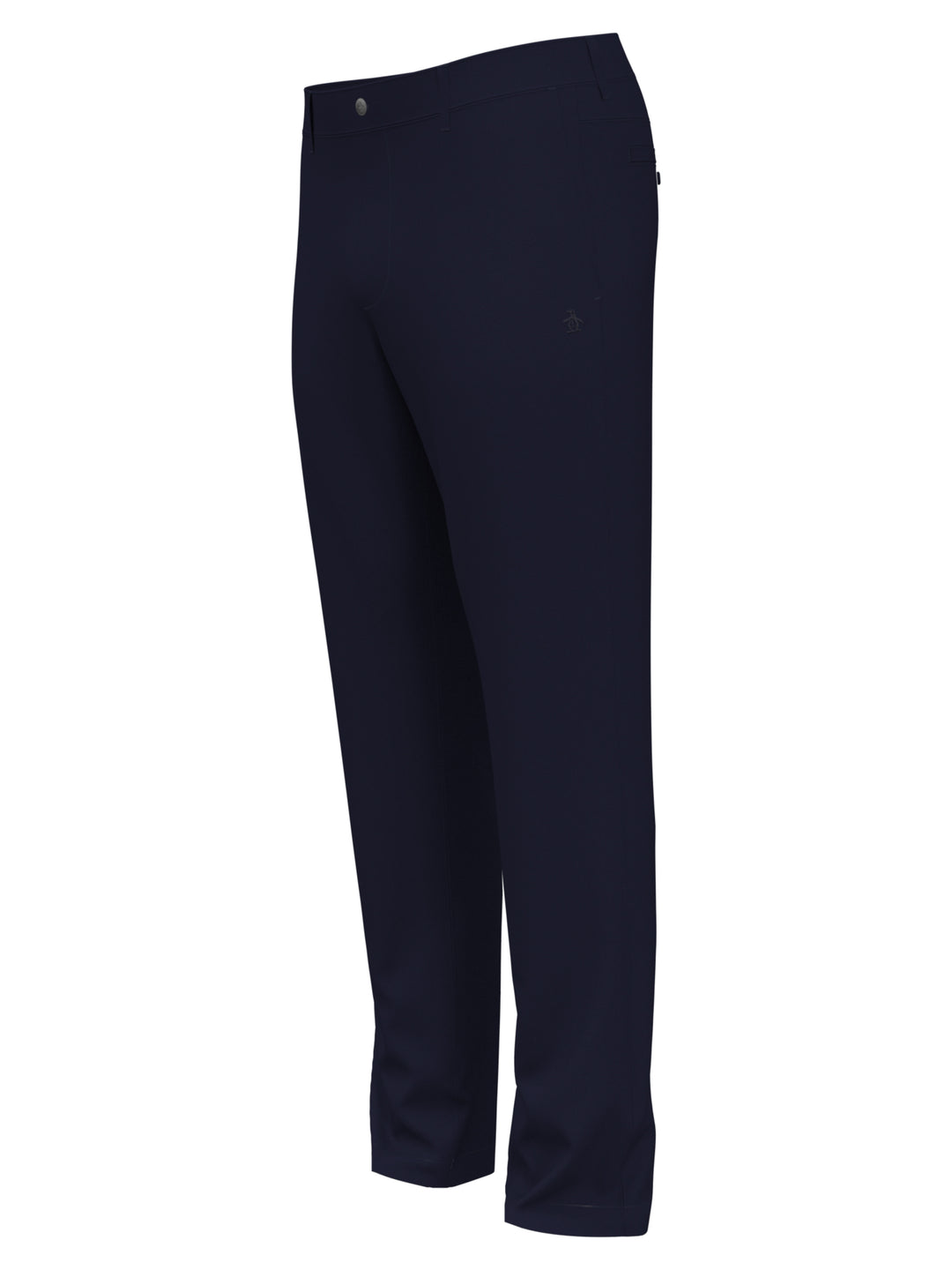 Flat Front Solid Golf Trousers (Black Iris) 