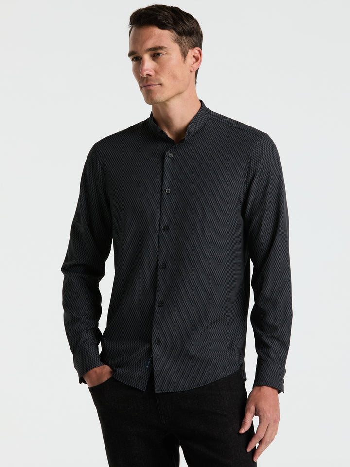 Hex Geo Print Shirt (Black) 