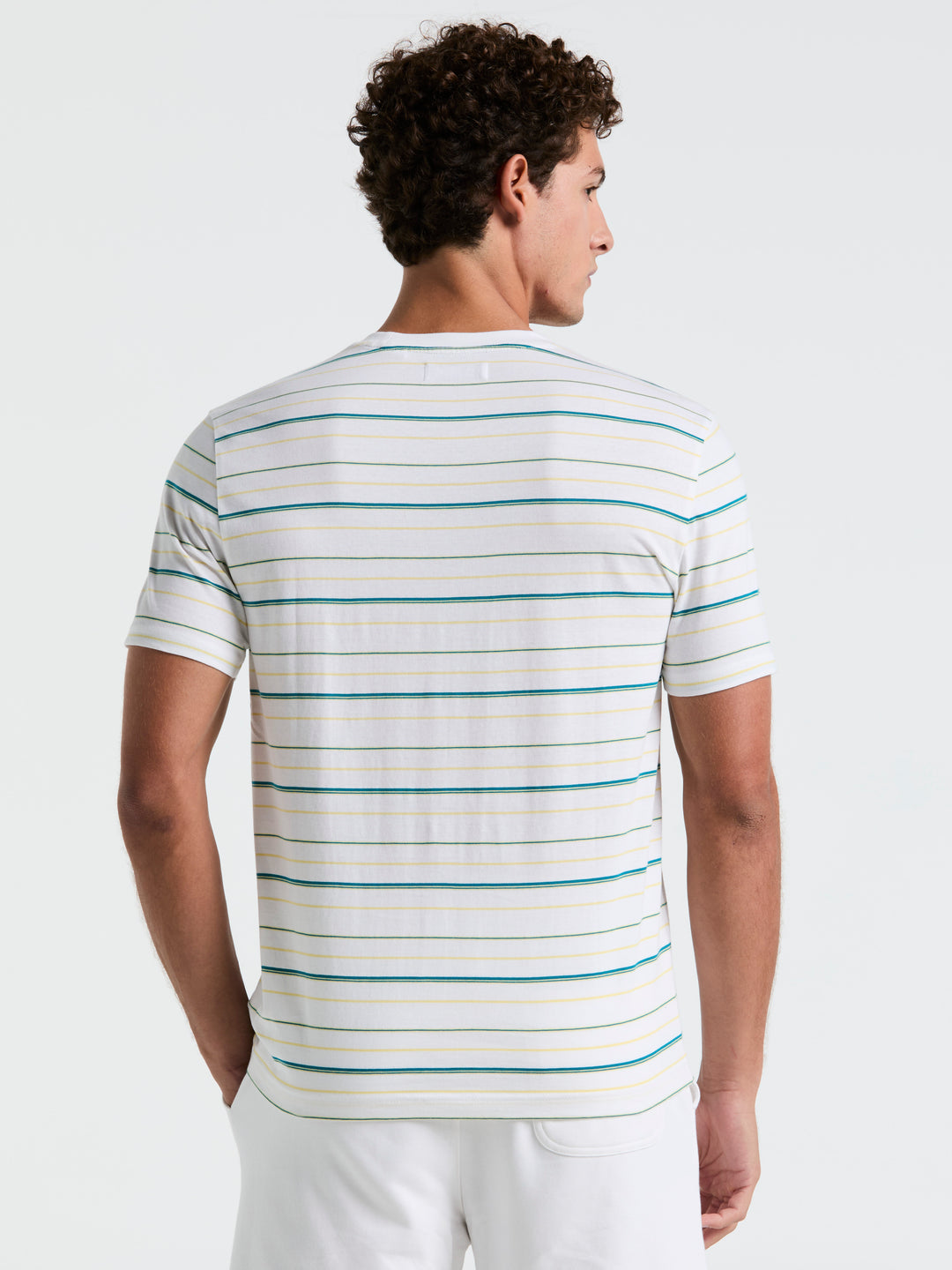 Jersey Multi Stripe Tee (Bright White) 