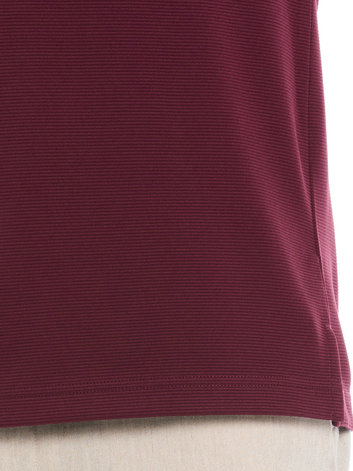 Wicking Ottoman Golf Polo Shirt (Windsor Wine) 