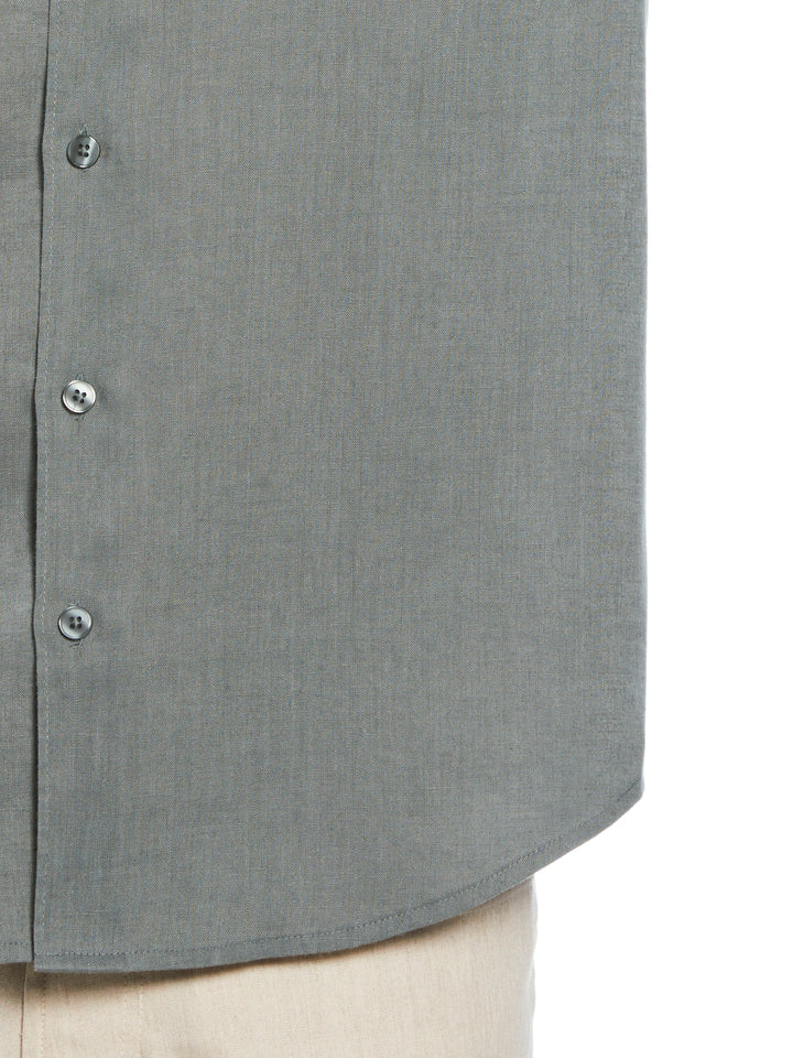 Linen Blend Wrinkle-Resistant Shirt (Balsam Green) 