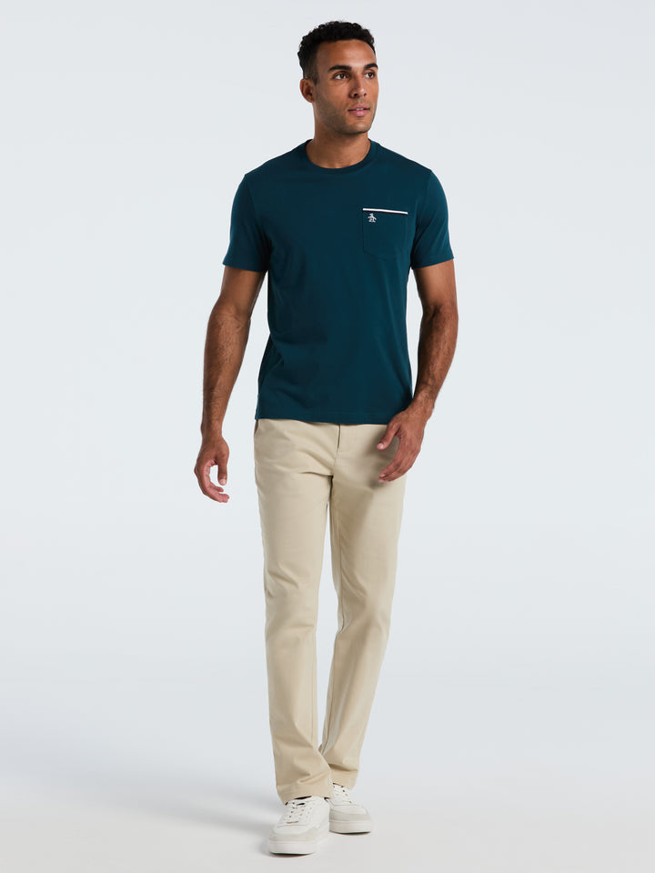 Jersey Earl Tape Tipped Pocket Tee (Reflecting Pond) 