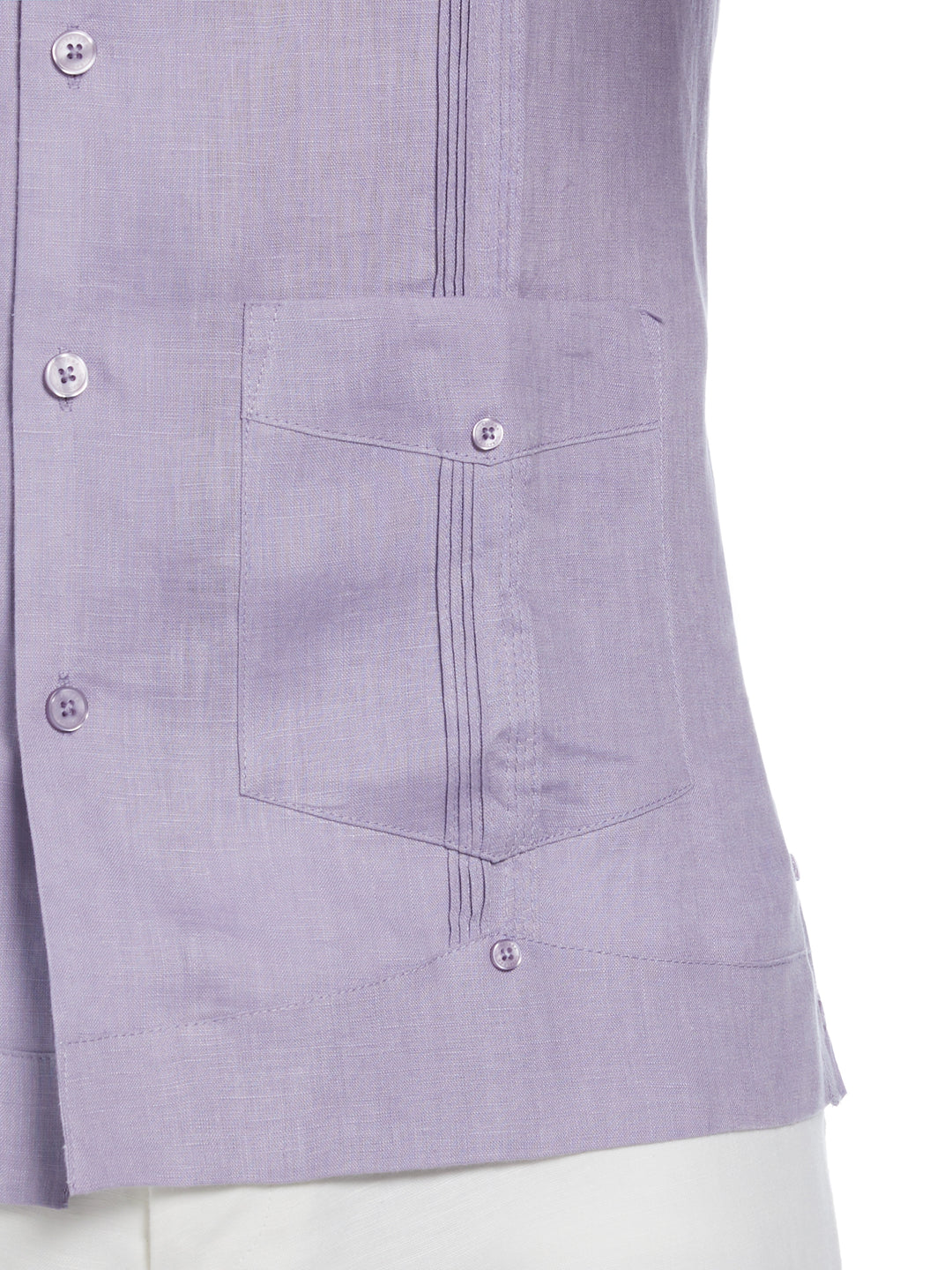 Linen Guayabera Shirt (Heirloom Lilac) 
