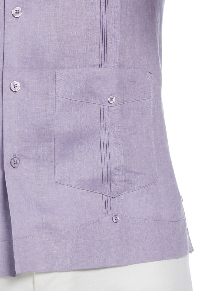 Linen Guayabera Shirt (Heirloom Lilac) 