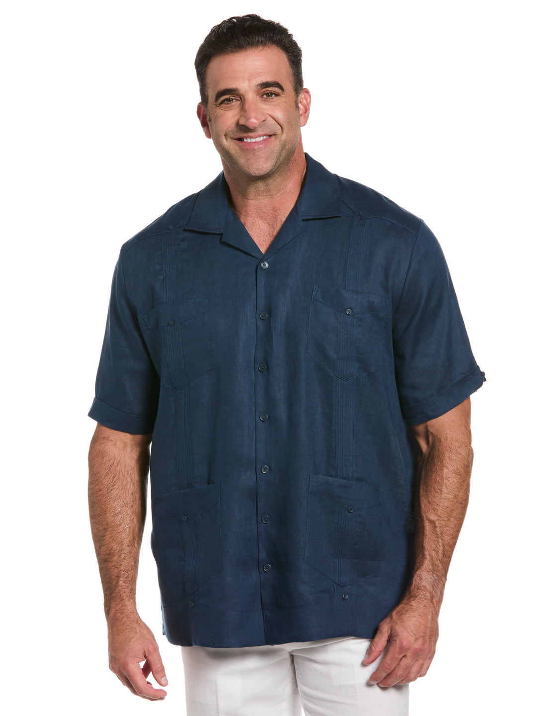 Linen Guayabera Shirt (Titan) 