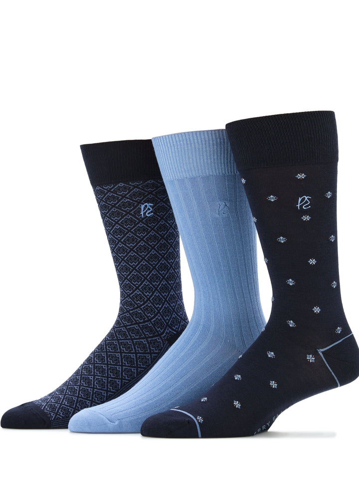 3 Pack Neat Logo Sock (Med Assrt) 