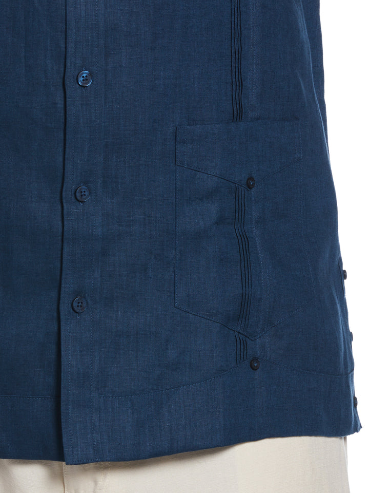 Big & Tall Linen Guayabera Shirt (Titan) 