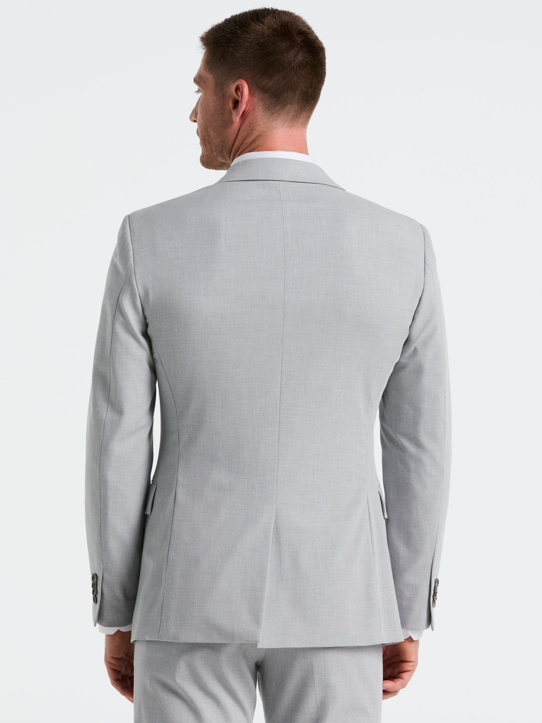 Dobby Louis Slim Fit Suit Jacket (Felt Grey) 