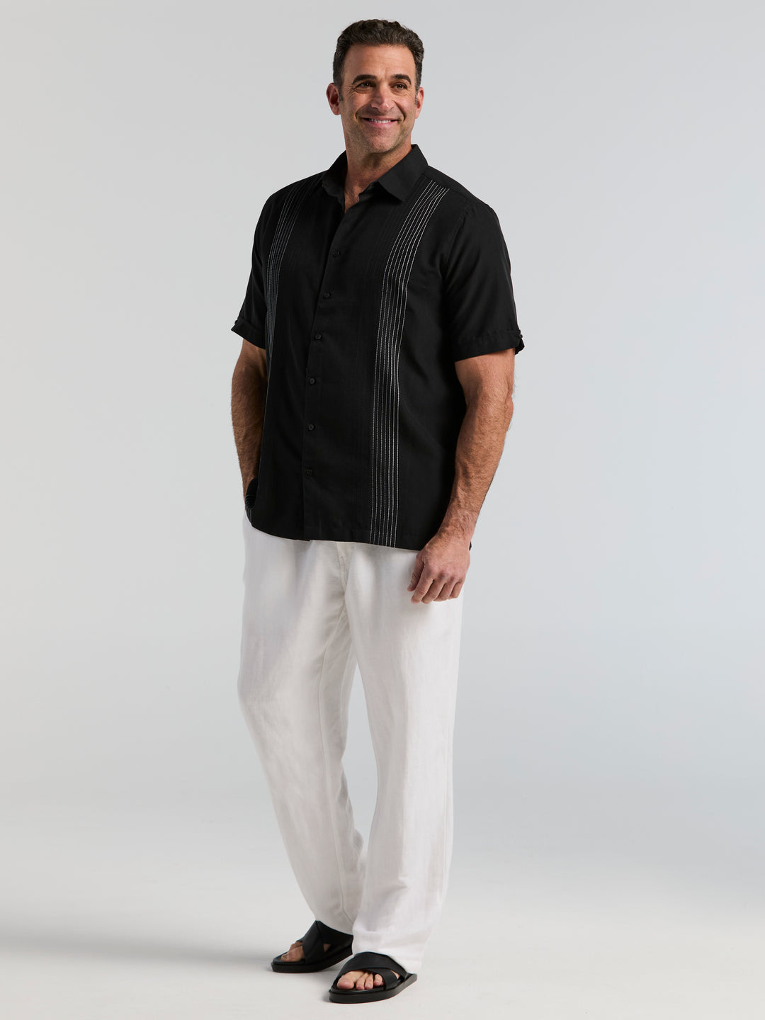 Big & Tall Ombre Shirt (Jet Black) 