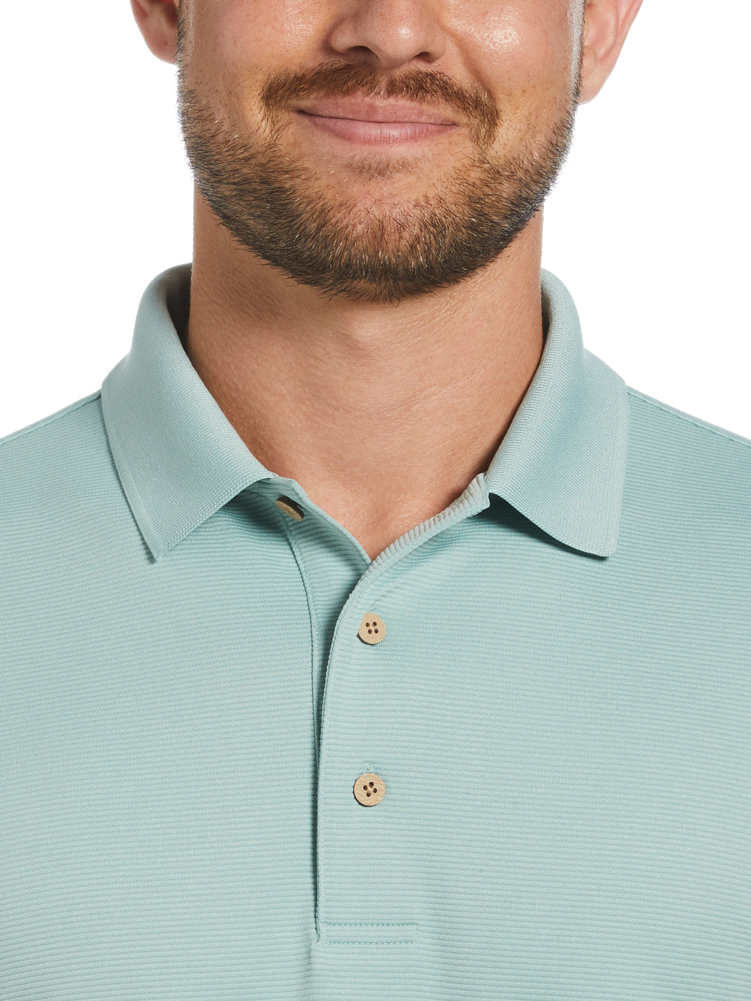 Wicking Ottoman Golf Polo Shirt (Blue Surf) 