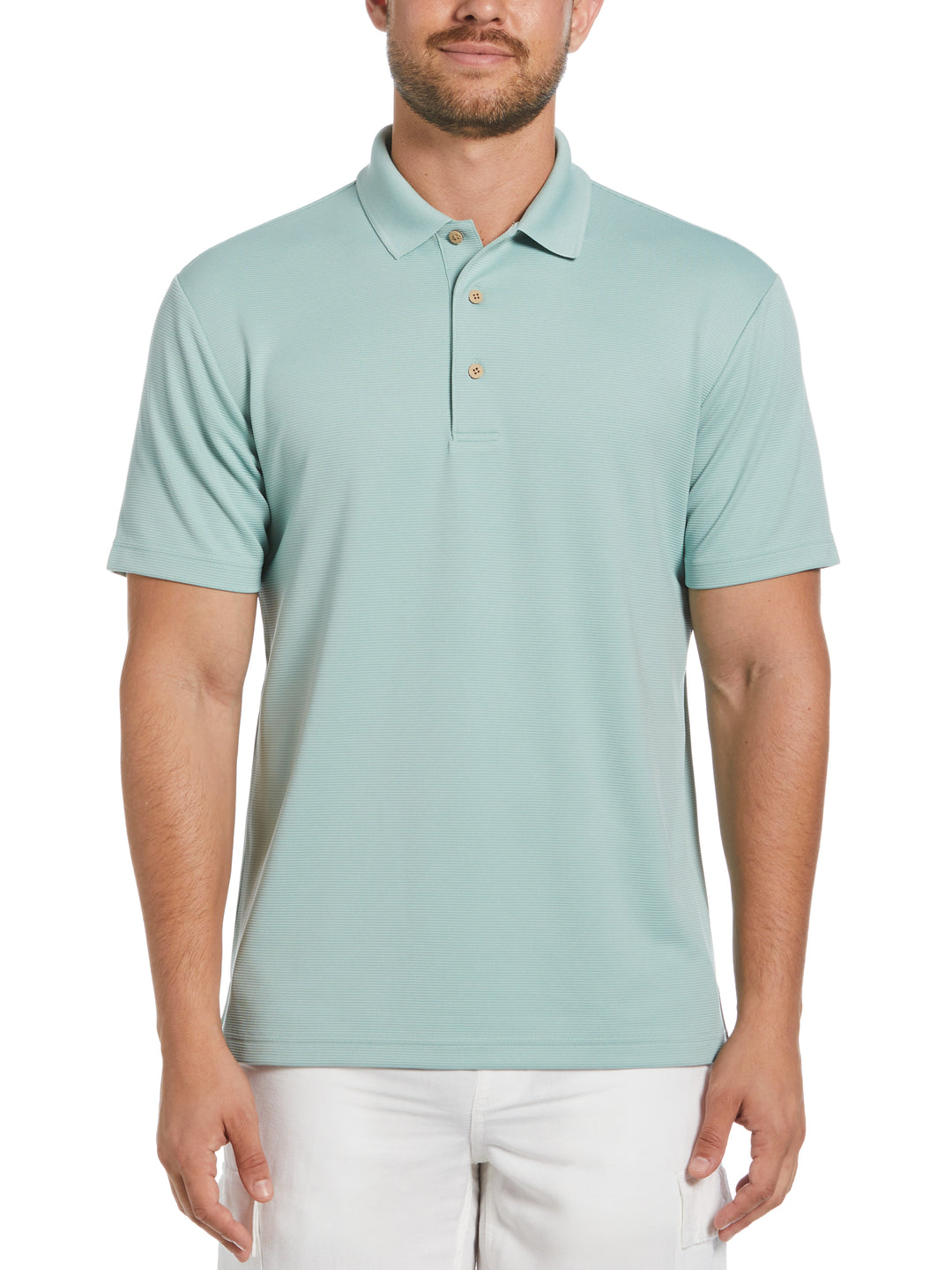 Wicking Ottoman Golf Polo Shirt (Blue Surf) 