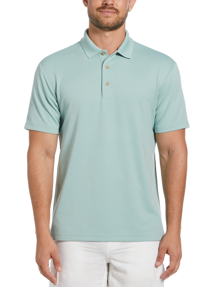 Wicking Ottoman Golf Polo Shirt (Blue Surf) 