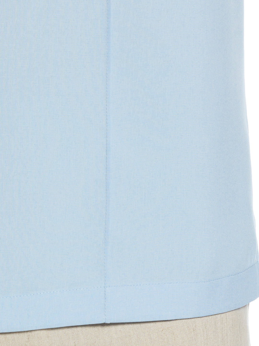 Two-Tone Cross Tuck Chambray Shirt (Cerulean) 