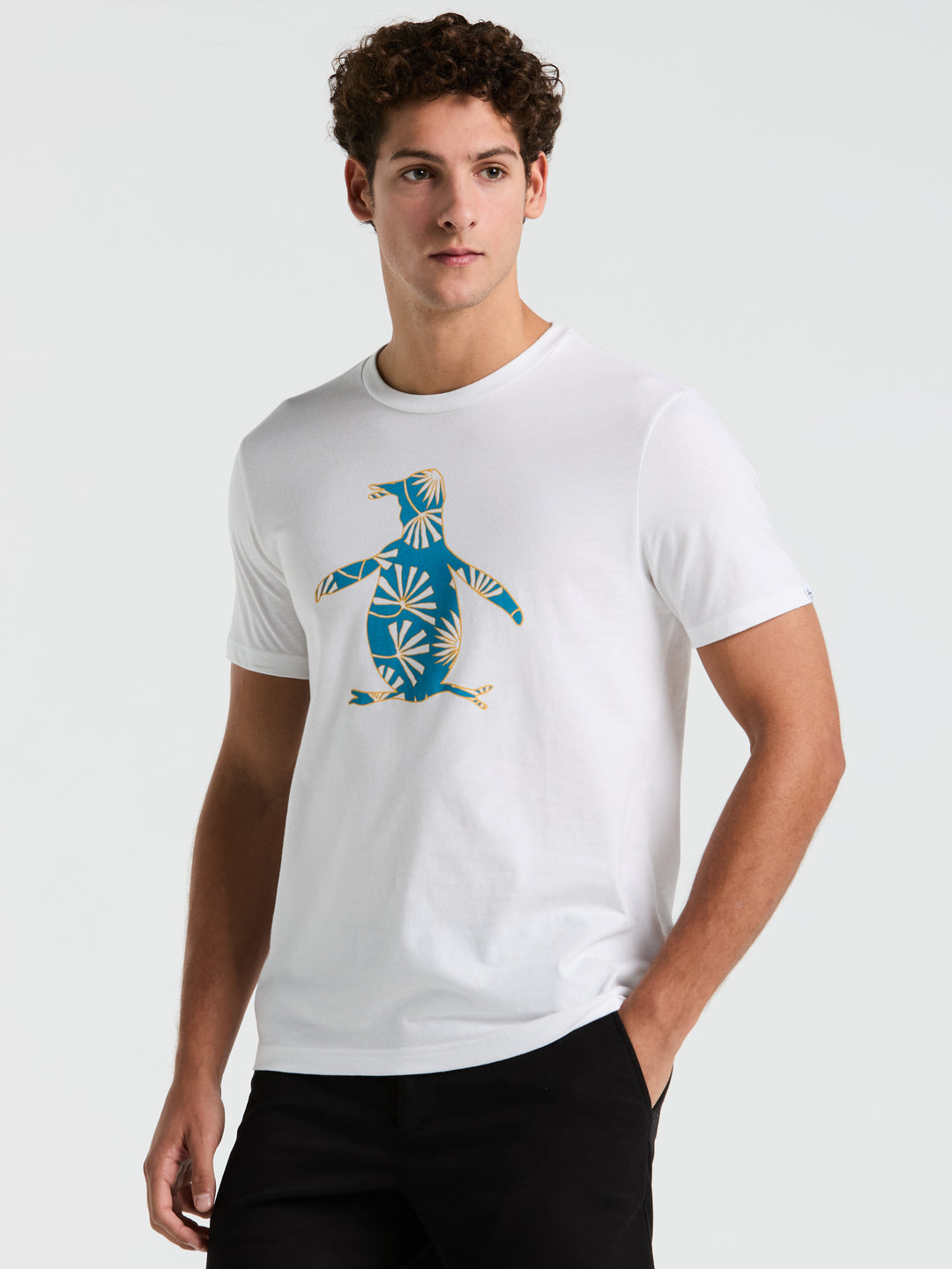 Jersey Graphic Pete Floral Fill Tee (Bright White) 