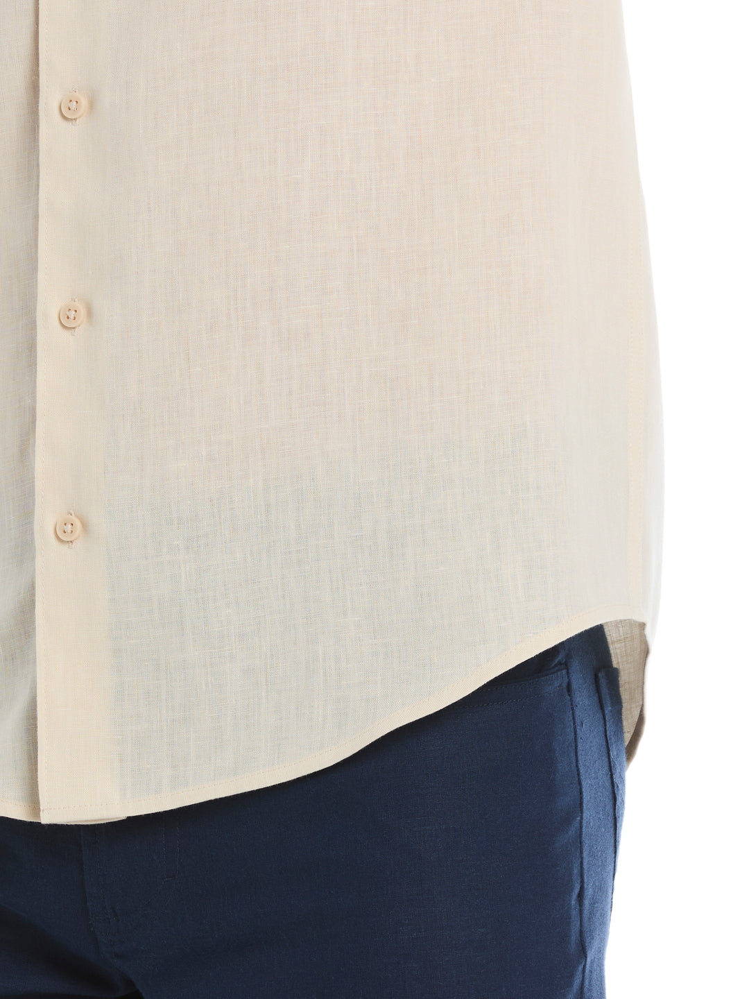 Linen Blend Wrinkle-Resistant Shirt (Summer Sand) 