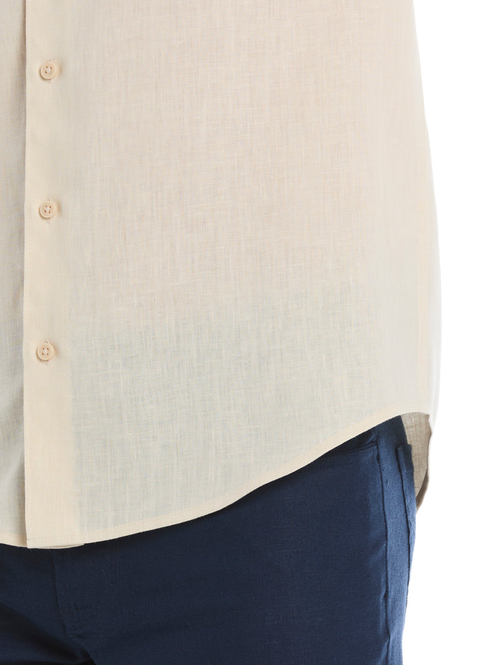 Linen Blend Wrinkle-Resistant Shirt (Summer Sand) 