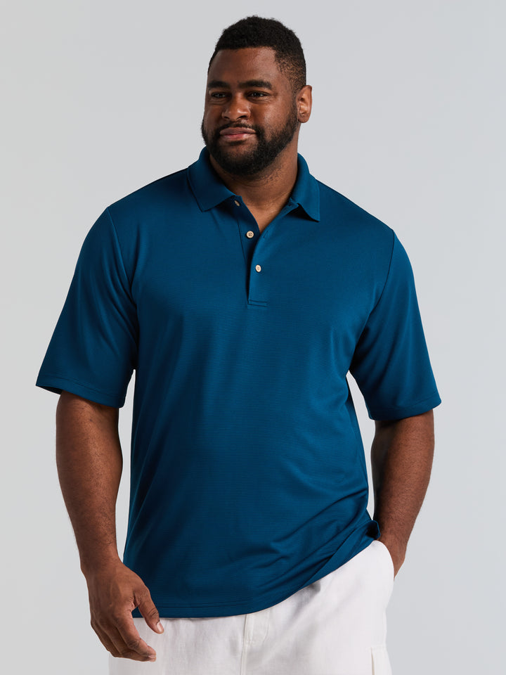 Big & Tall Ottoman Polo Shirt (Sailor Blue) 