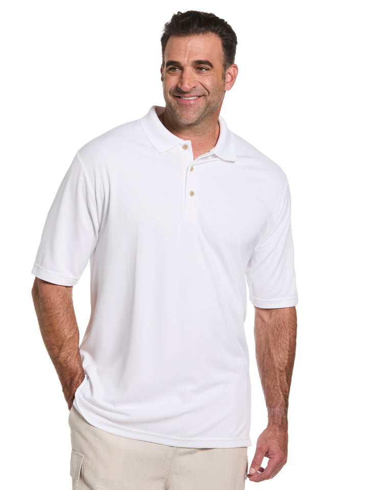 Big & Tall Ottoman Polo Shirt (Bright White) 
