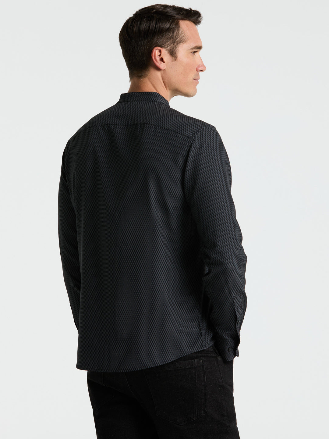 Hex Geo Print Shirt (Black) 