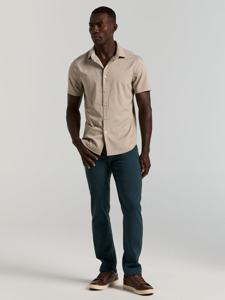 Slim Fit Short Sleeve Shirt (Aluminum) 