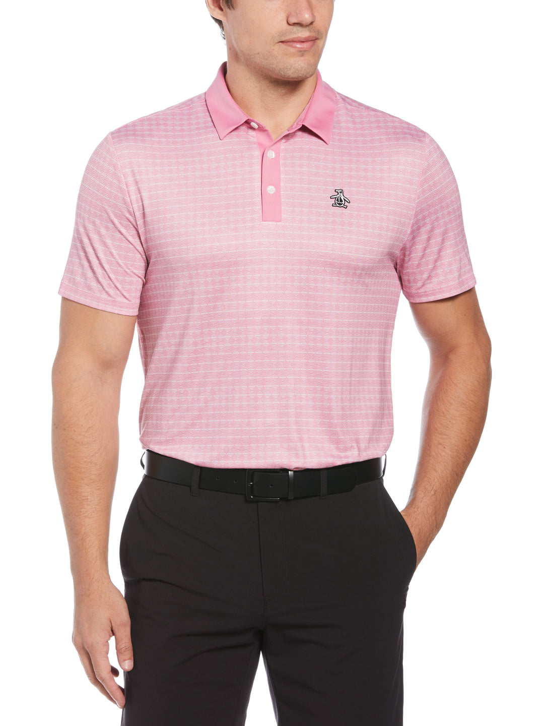 SMU SS PARTY'S ARGYLE ALL OVER PRINT POLO (Rose Bouquet) 