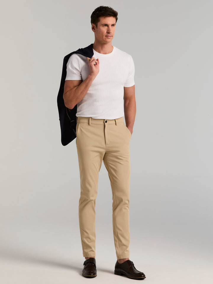 Slim Tapered Hybrid Commuter Chino Pant (Trench Coat) 