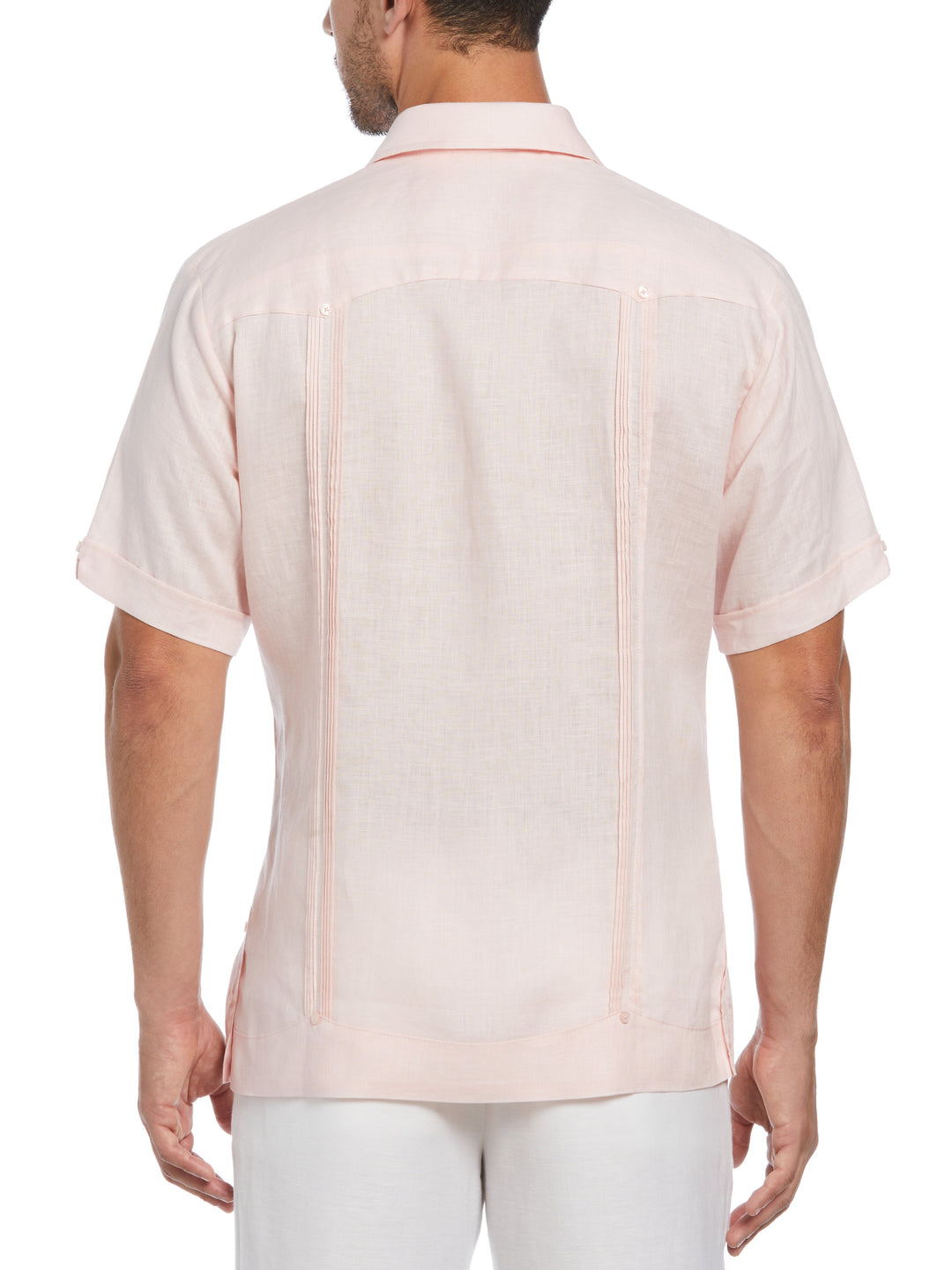Linen Guayabera Shirt (Pink Dogwood) 
