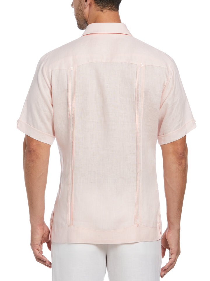 Linen Guayabera Shirt (Pink Dogwood) 