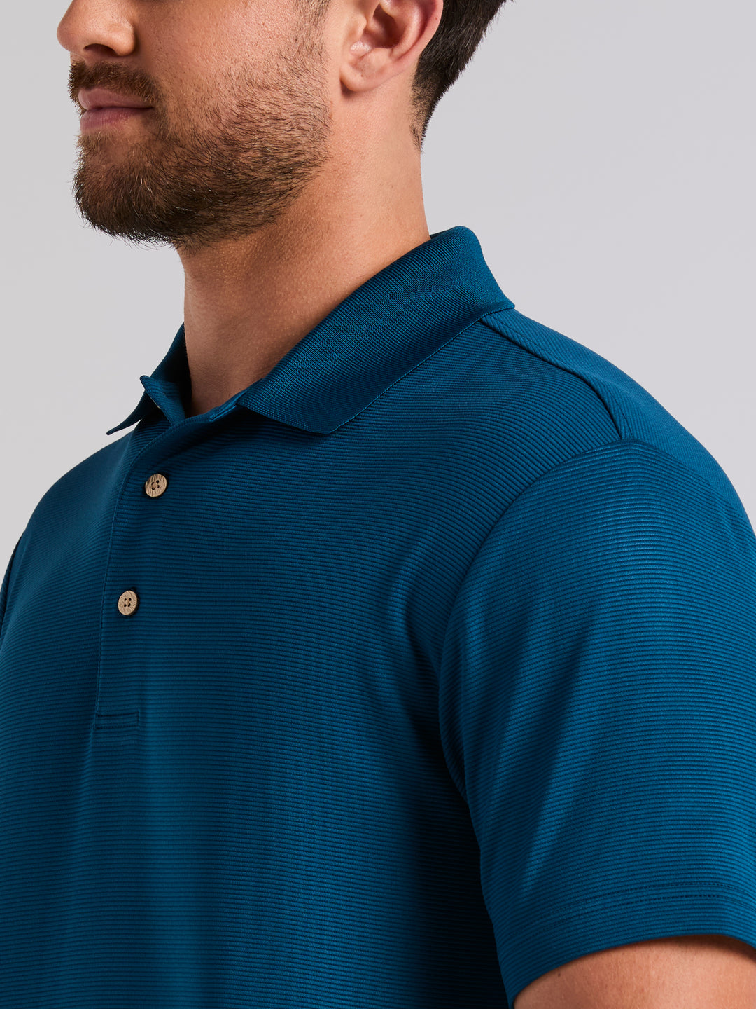 Wicking Ottoman Golf Polo Shirt (Sailor Blue) 