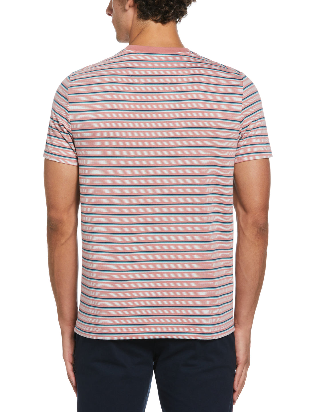 All Over Striped T-Shirt (Dusty Rose) 